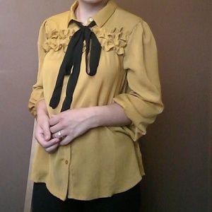 Bow tie sunset blouse